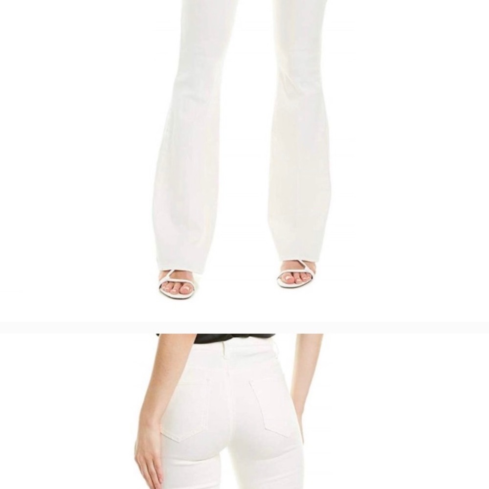 Elie Tahari Parchment Knit Denim Flare sz